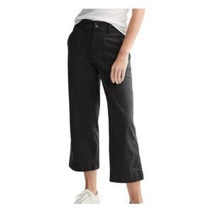 Sonoma Goods For Life Patch Pocket Pants Black Lightweight Twill Knit 10